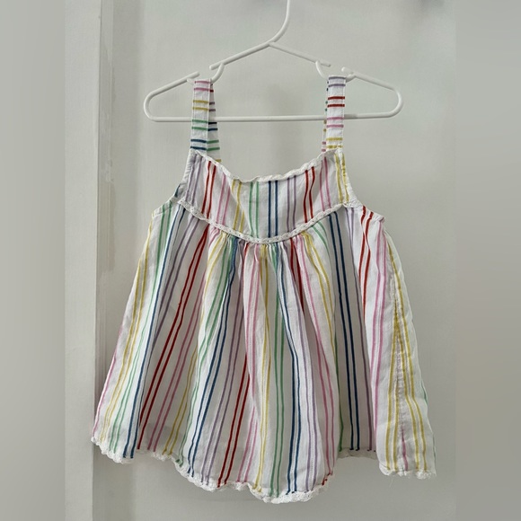 Mini Biden tank top. Multi color, striped. - Picture 1 of 2